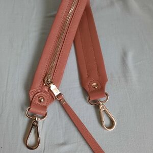 Kerikit London Long Gretchen Tote Strap Pink Leather